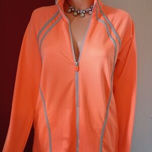 Fila Women's Orange Zip-Up Jacket
